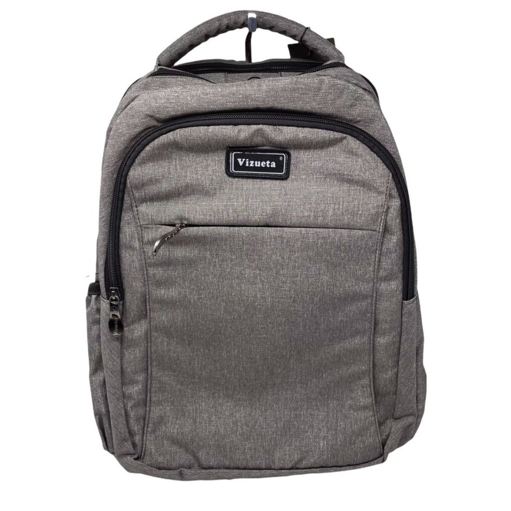 Vizueta Laptop Backpack w/USB Charge Port and Headphone Port - Gray